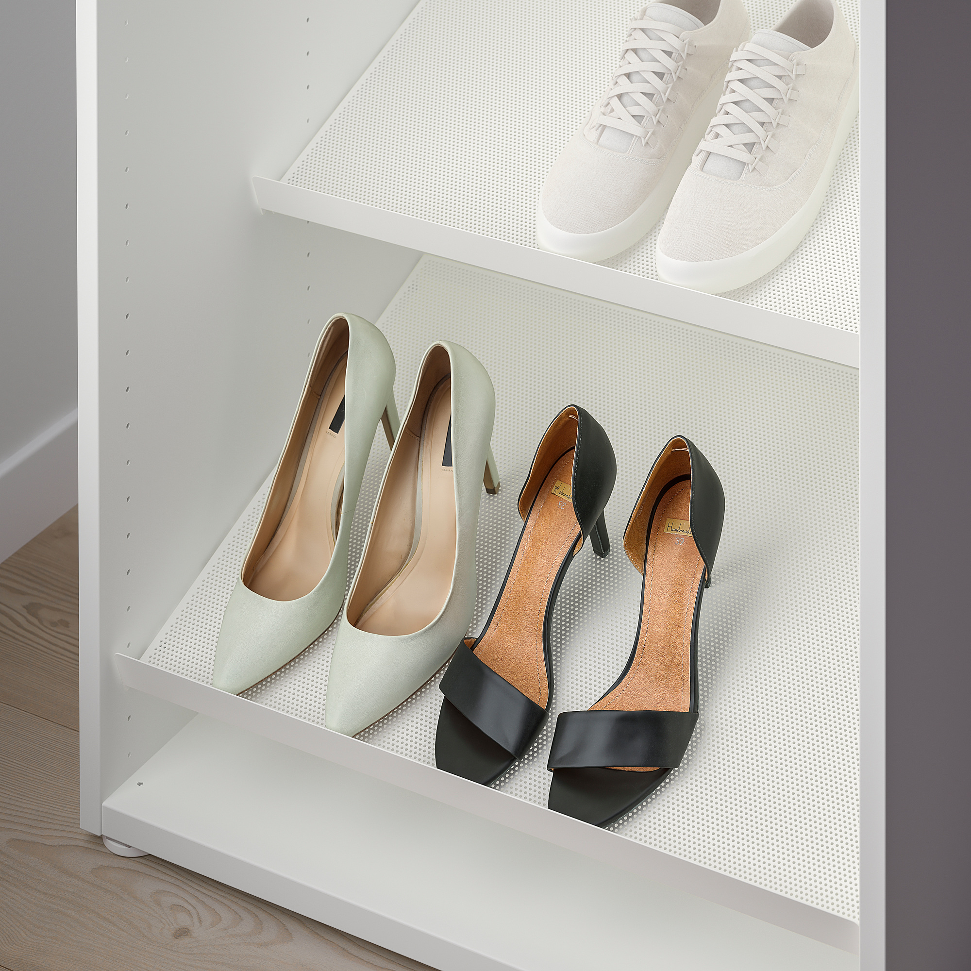 HJÄLPA white, Shoe shelf, Width 60 cm IKEA