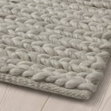 HJORTSVANG Rug, handmade/off-white, 160x230 cm