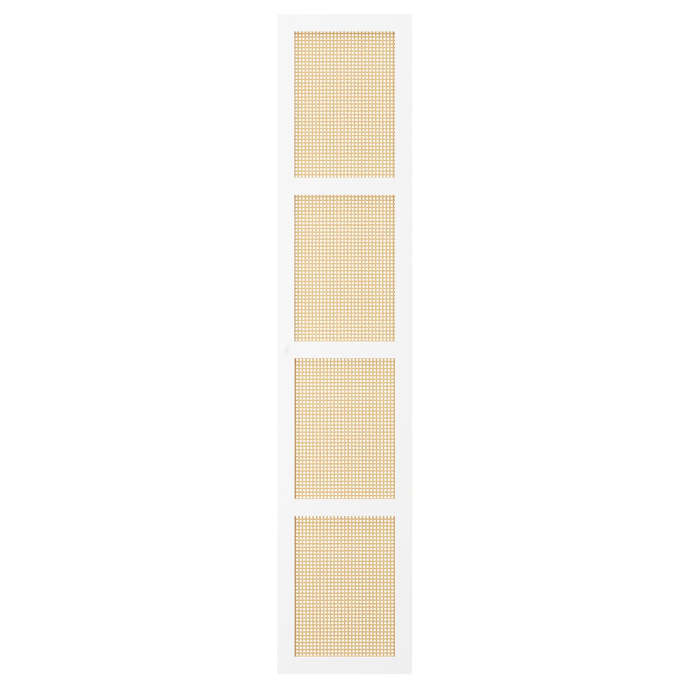 HÖGADAL Door - white/woven bamboo 40x192 cm