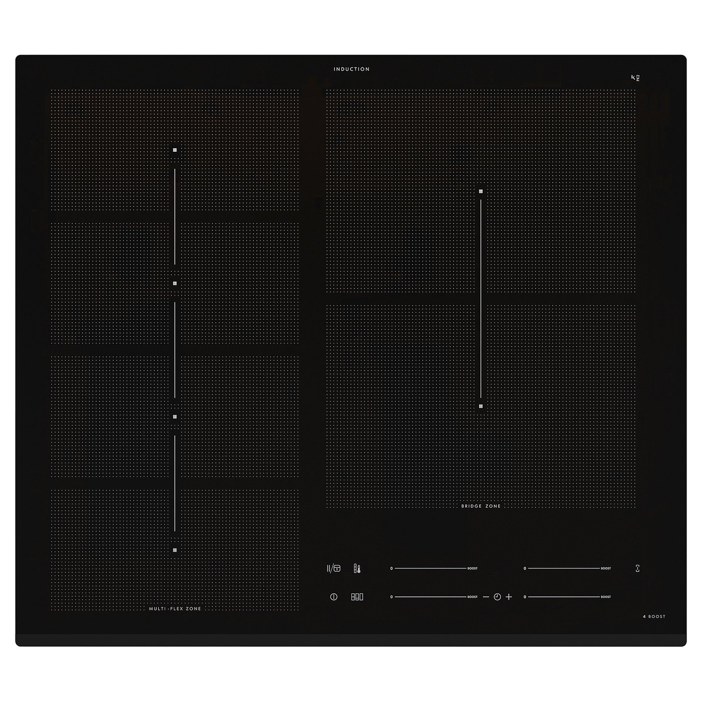 HÖGKLASSIG induction hob, black, 59 cm IKEA
