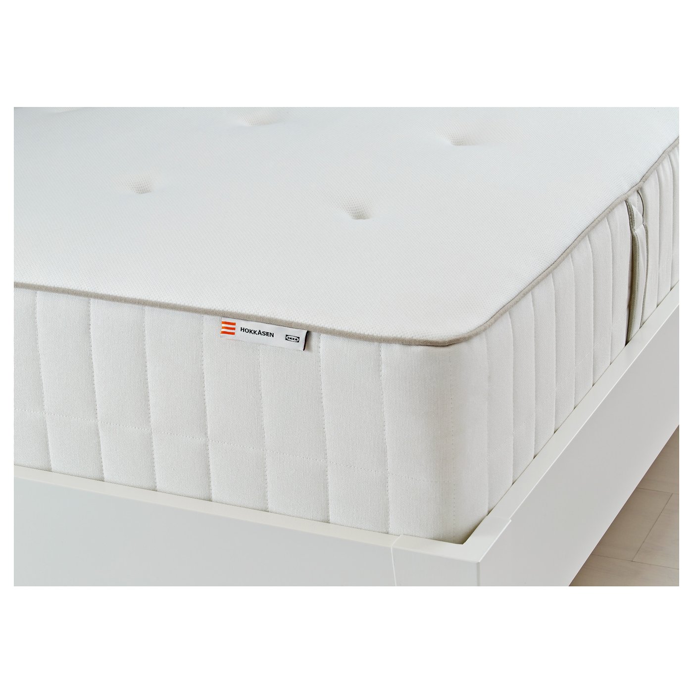 HOKKÅSEN firm, white, Pocket sprung mattress, Standard King - IKEA