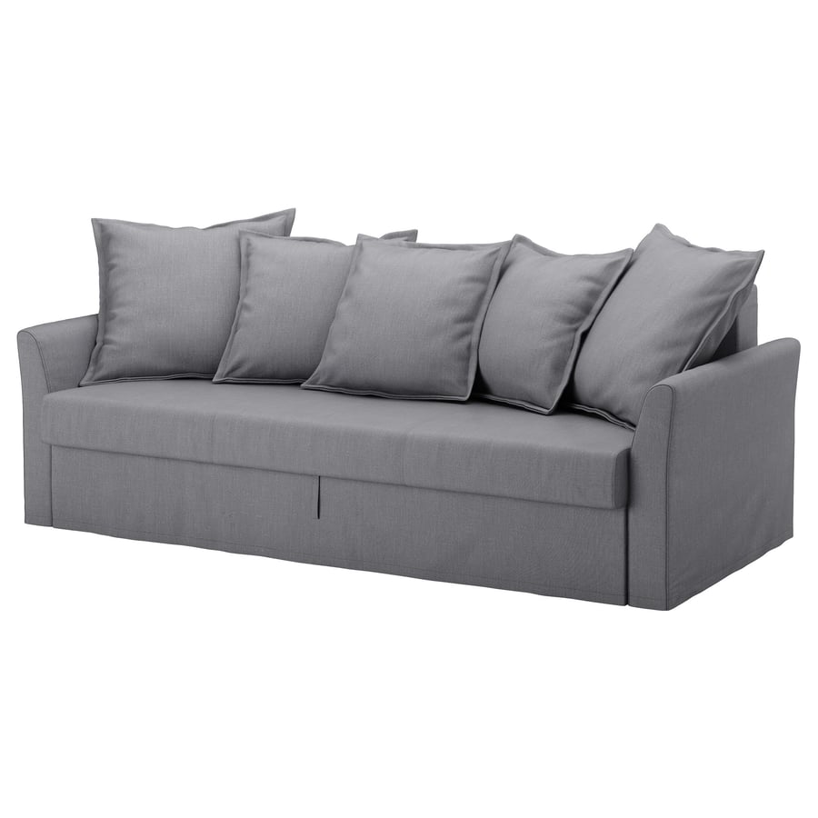 HOLMSUND Nordvalla medium grey, Threeseat sofabed cover IKEA