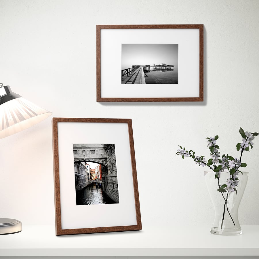 HOVSTA medium brown photo frame, 21x30 cm IKEA