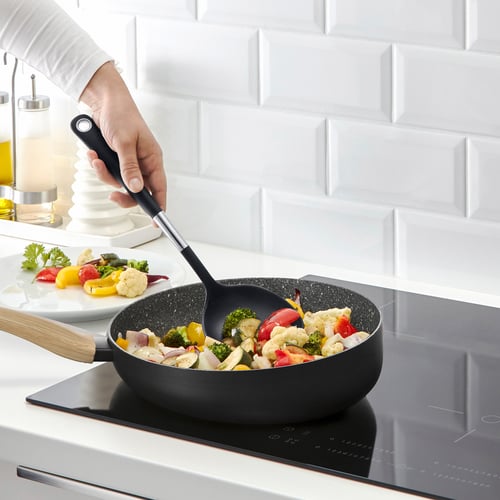 HUSKNUT Salta pasta pan, black, 26 cm IKEA