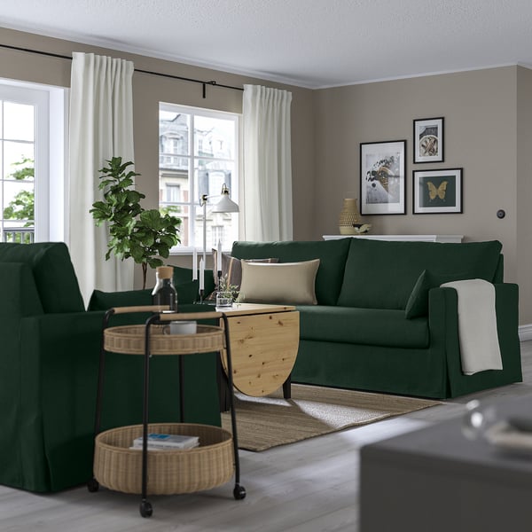 HYLTARP 3-seat sofa, Tallmyra dark green
