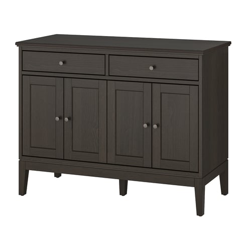 IDANÄS Sideboard - dark brown stained 124x50x95 cm