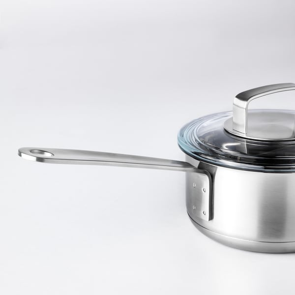 IKEA 365 stainless steel glass Saucepan with lid 