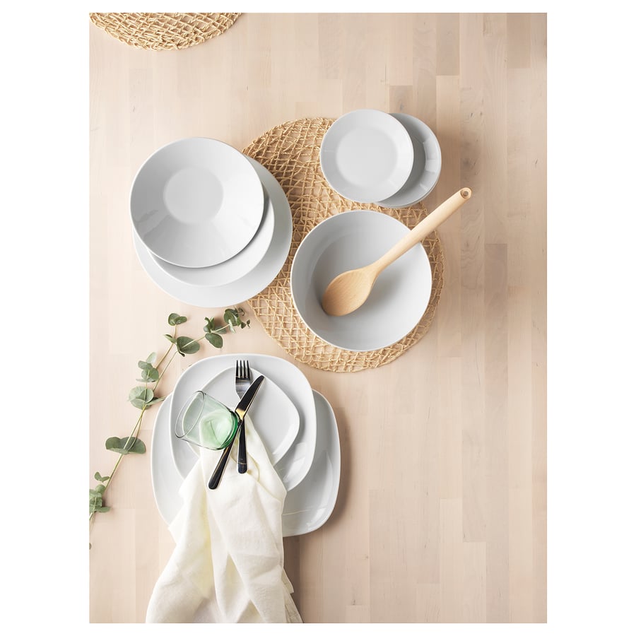 IKEA 365+ deep plate/bowl, angled sides white, 22 cm IKEA