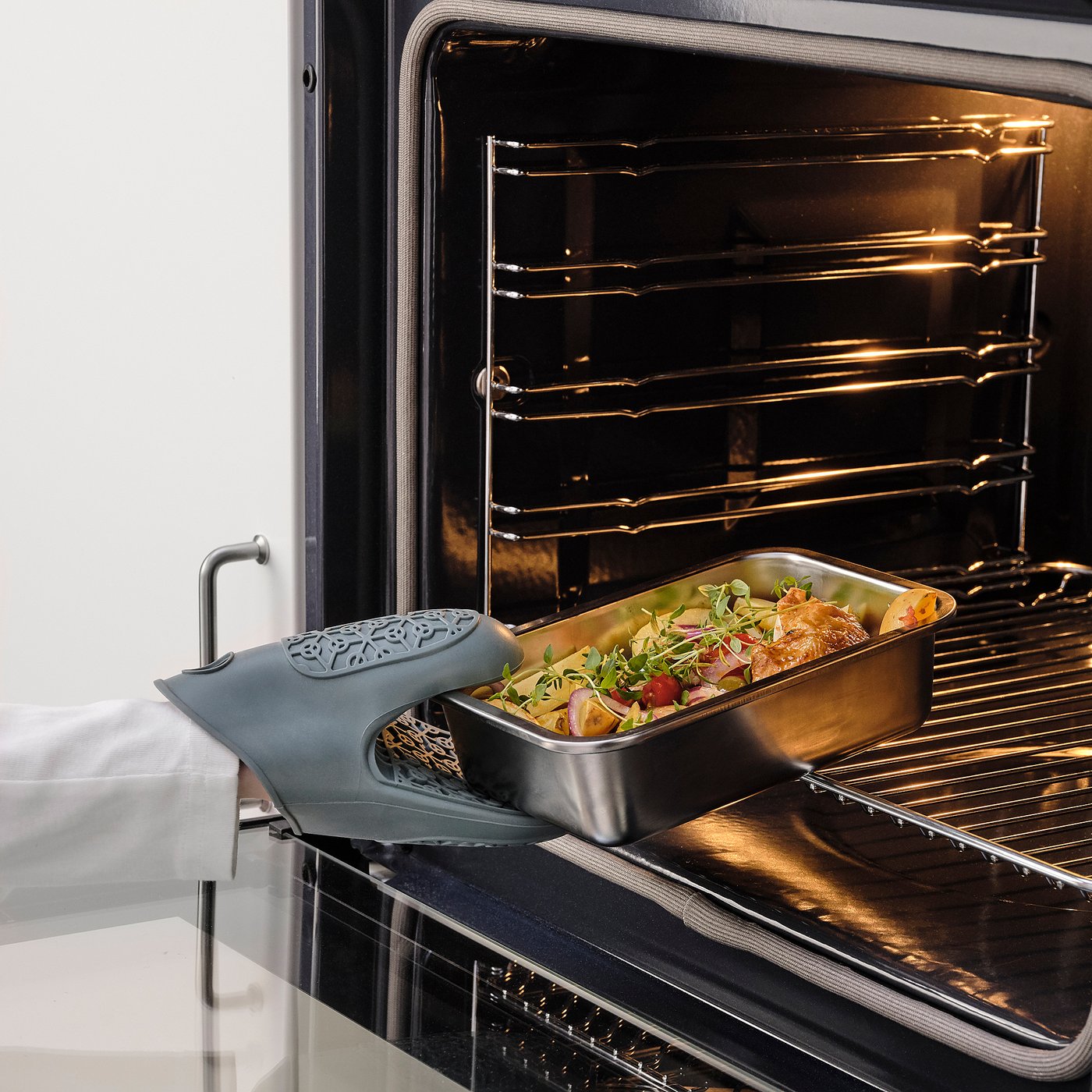 IKEA 365+ food container, rectangular/stainless steel, l IKEA UK