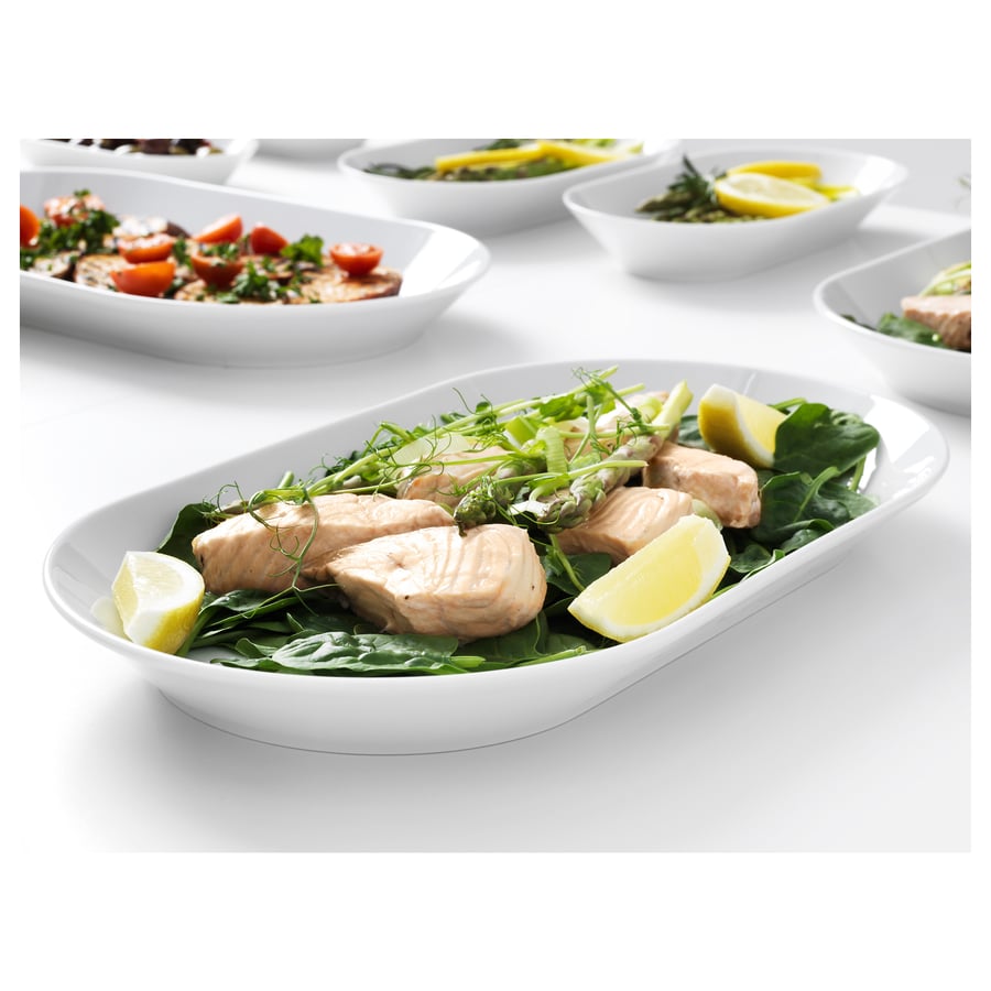 IKEA 365+ serving plate, white, 38x22 cm IKEA