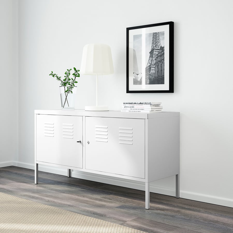 IKEA PS cabinet, steel, white, 119x63 cm - IKEA UK