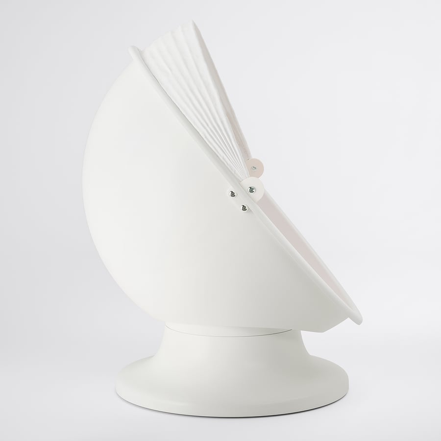 IKEA PS LÖMSK white, red, Swivel armchair IKEA