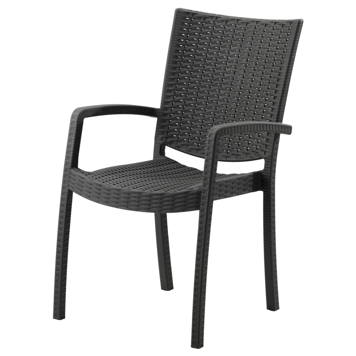 INNAMO Chair with armrests, outdoor Dark grey IKEA