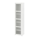 IVAR Cabinet with door, white mesh, 40x160 cm