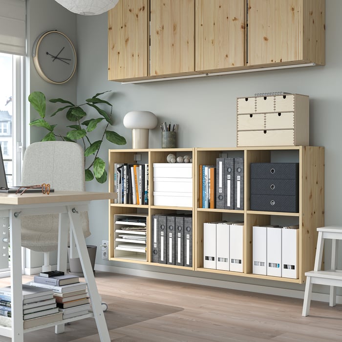 IVAR shelving unit, pine, 80x30x83 cm IKEA