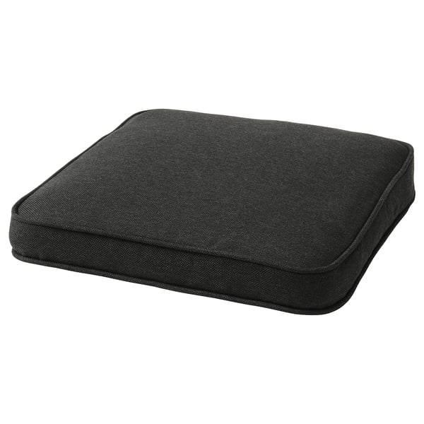 JÄRPÖN Cover for chair cushion, outdoor anthracite, 44x44 cm