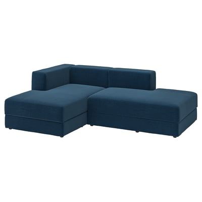 JÄTTEBO Chaise longue modules, Samsala dark blue