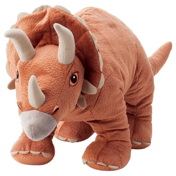 JÄTTELIK Soft toy, dinosaur/dinosaur/triceratops, 69 cm - IKEA