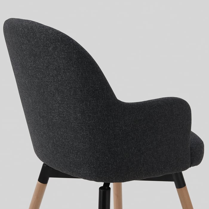 JANOLOF swivel armchair, Gunnared dark grey IKEA