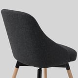 JANOLOF Swivel chair, Gunnared dark grey