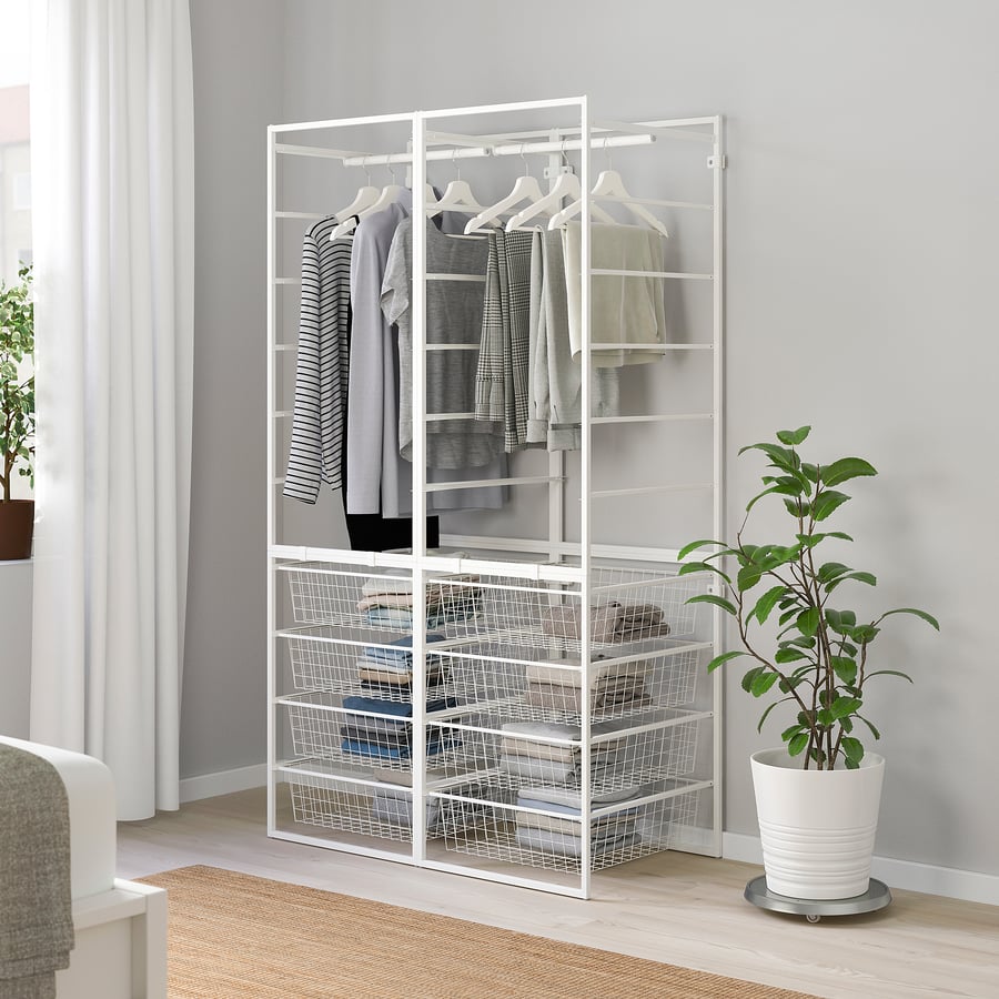 JONAXEL wardrobe combination, white, 99x51x173 cm - IKEA UK