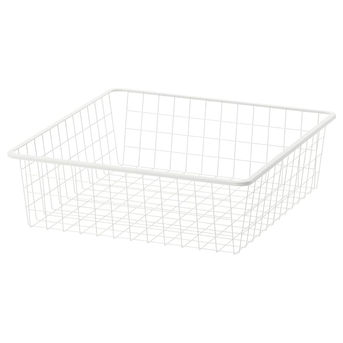 JONAXEL wire basket, white, 50x51x15 cm IKEA
