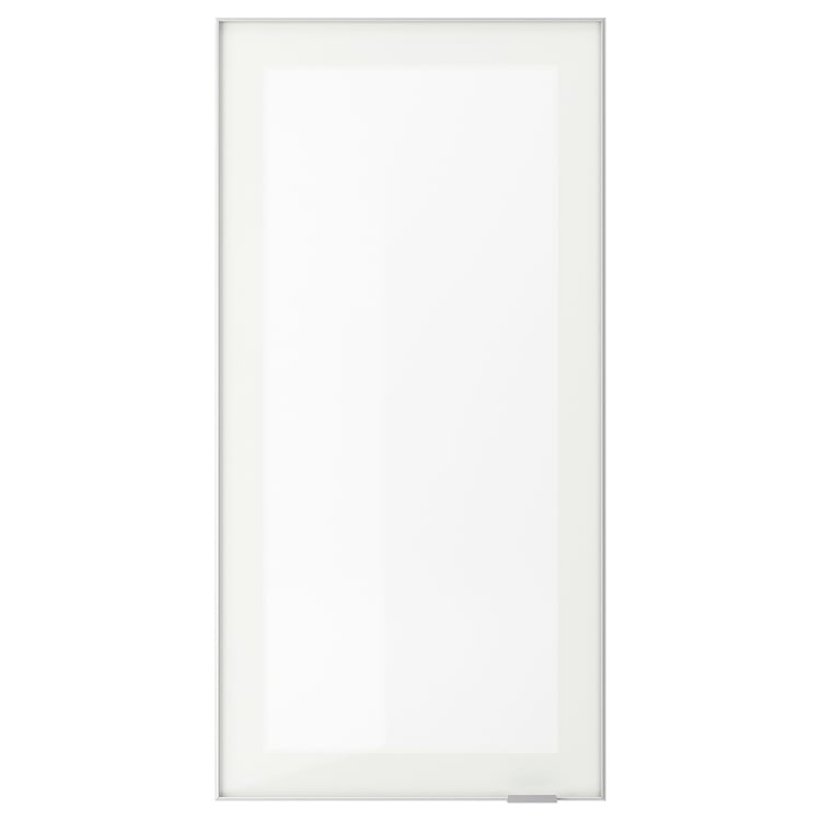 JUTIS frosted glass, aluminium, Glass door, 40x80 cm IKEA