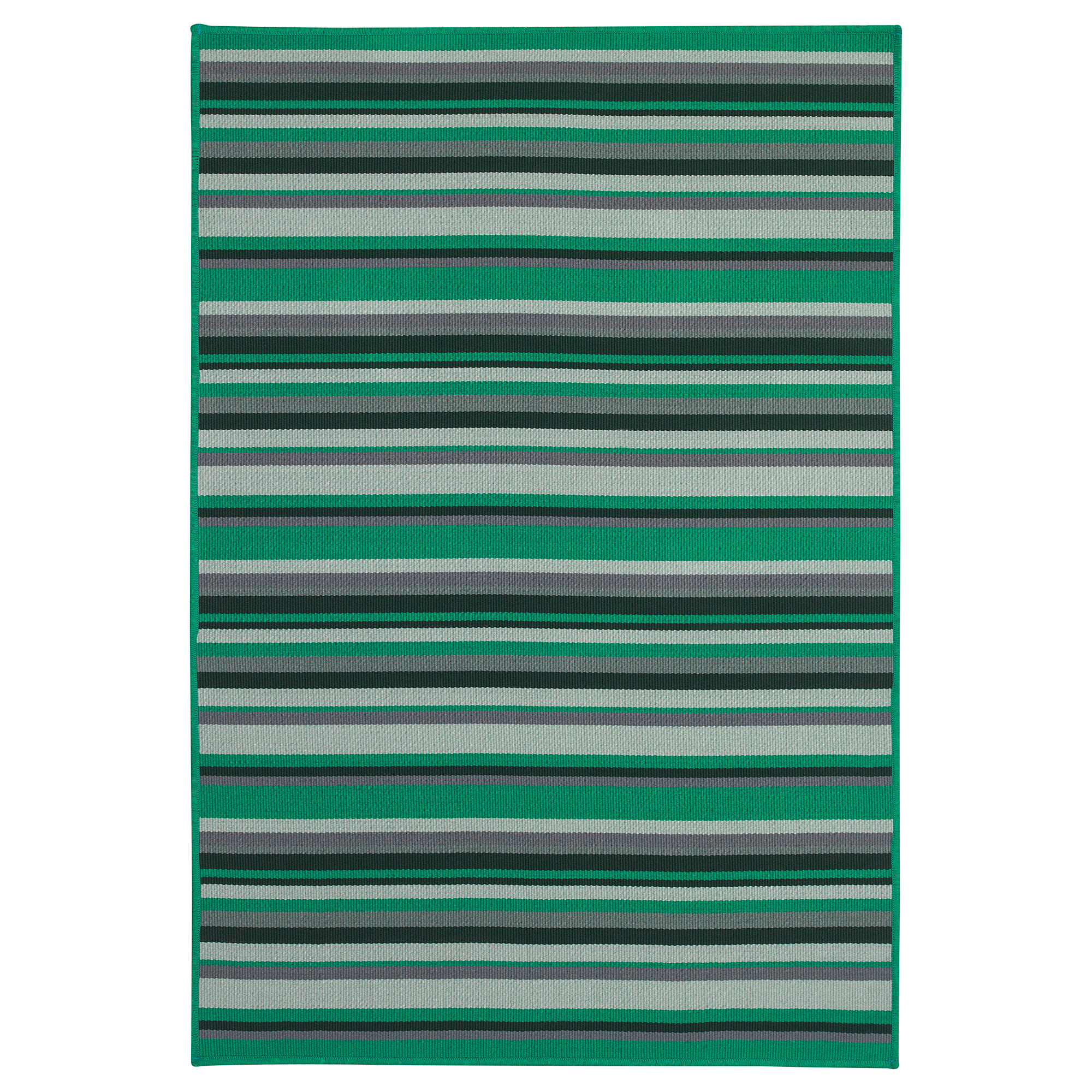 KÄRBÄK green, Rug flatwoven, in/outdoor IKEA