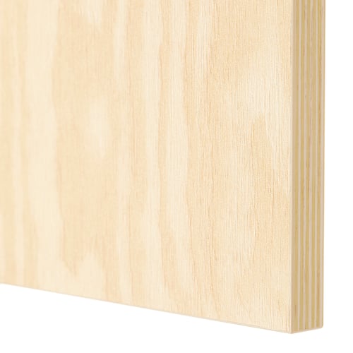 KALBÅDEN door with hinges, lively pine effect, 60x60 cm IKEA