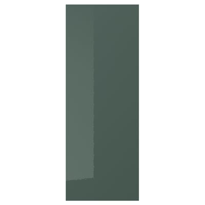 KALLARP Door, high-gloss dark grey-green, 30x80 cm