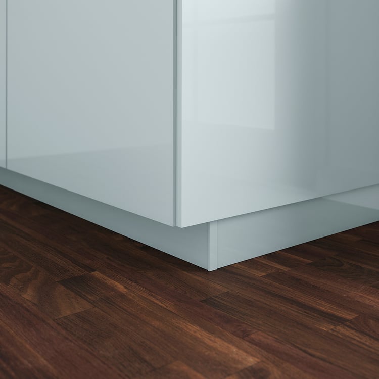 KALLARP plinth, highgloss light greyblue, 220x8 cm IKEA UK