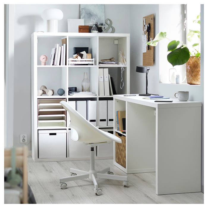 KALLAX desk, white, 111x39 cm IKEA UK