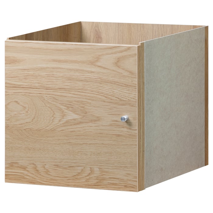 KALLAX oak effect, insert with door, 33x33 cm IKEA