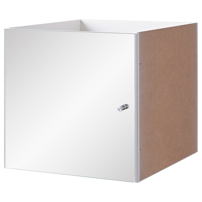 KALLAX white, insert with mirror door IKEA