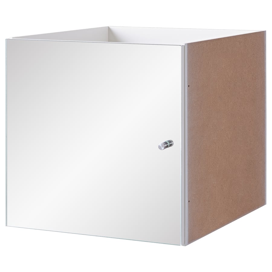 KALLAX white, insert with mirror door IKEA
