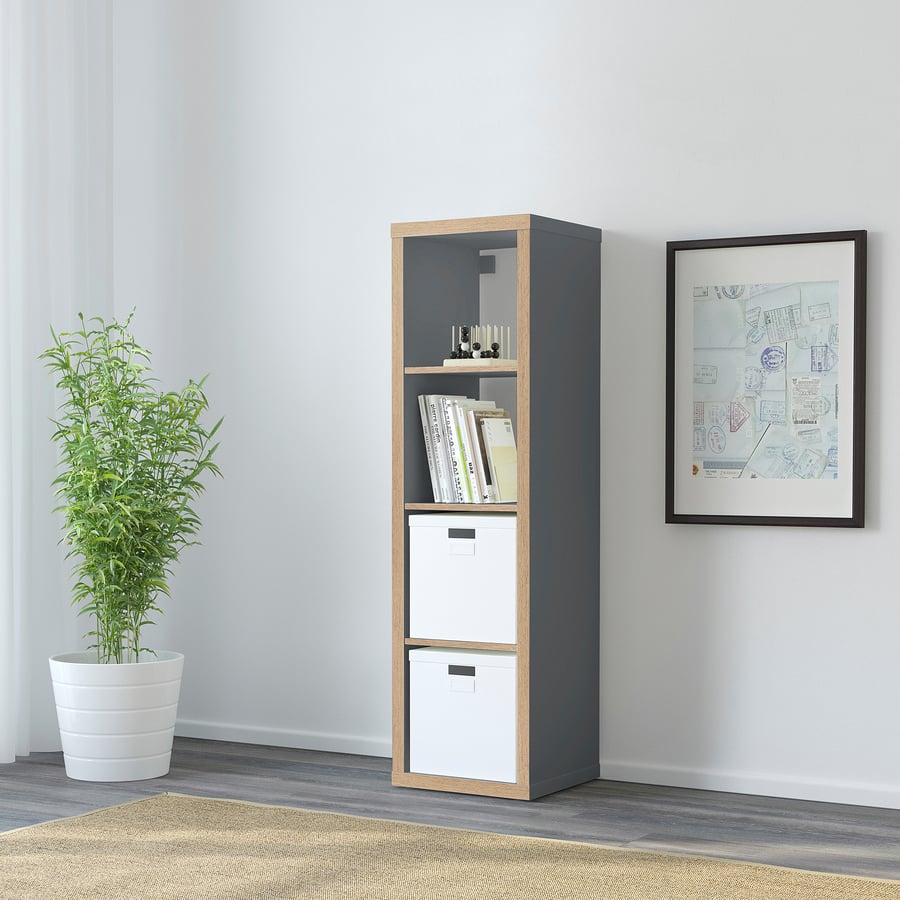 KALLAX Cube Storage Unit Grey Wood Effect 42x147 Cm IKEA UK kallax-cube-storage-unit-grey-wood-effect-42x147-cm-ikea-uk
