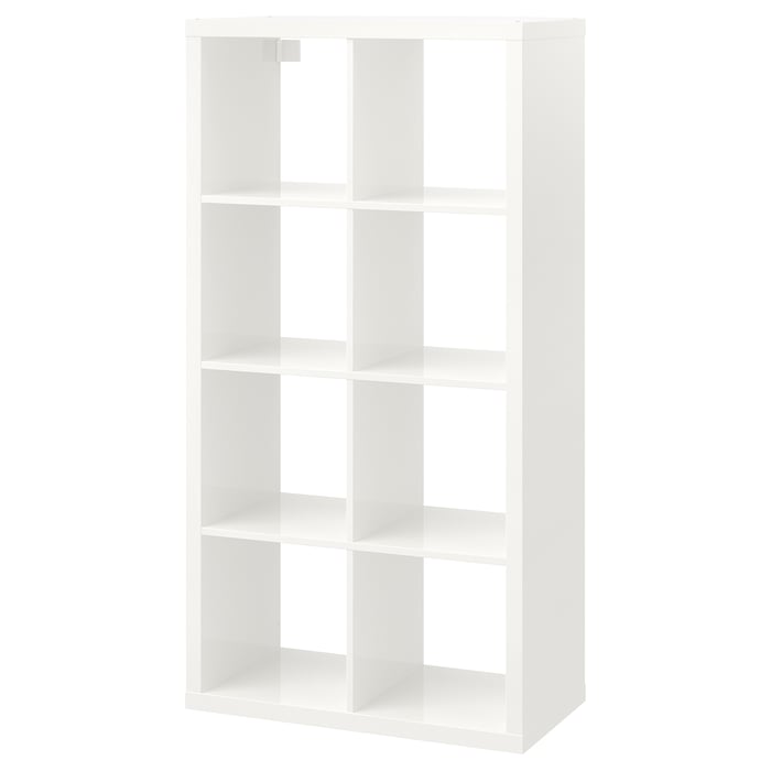 KALLAX cube storage unit, highgloss white IKEA