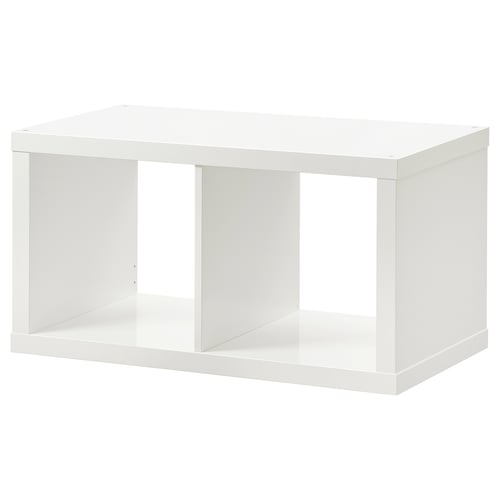 KALLAX cube storage unit, highgloss white, 77x42 cm IKEA