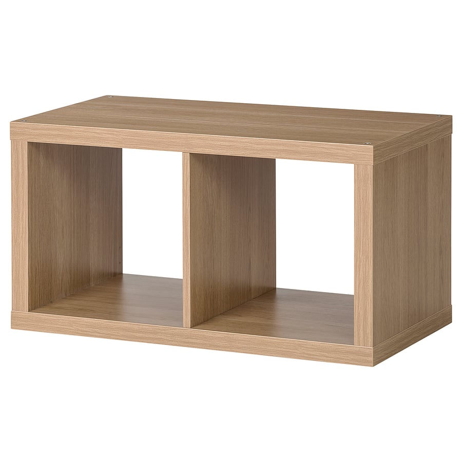 KALLAX cube storage unit, oak effect, 77x42 cm IKEA