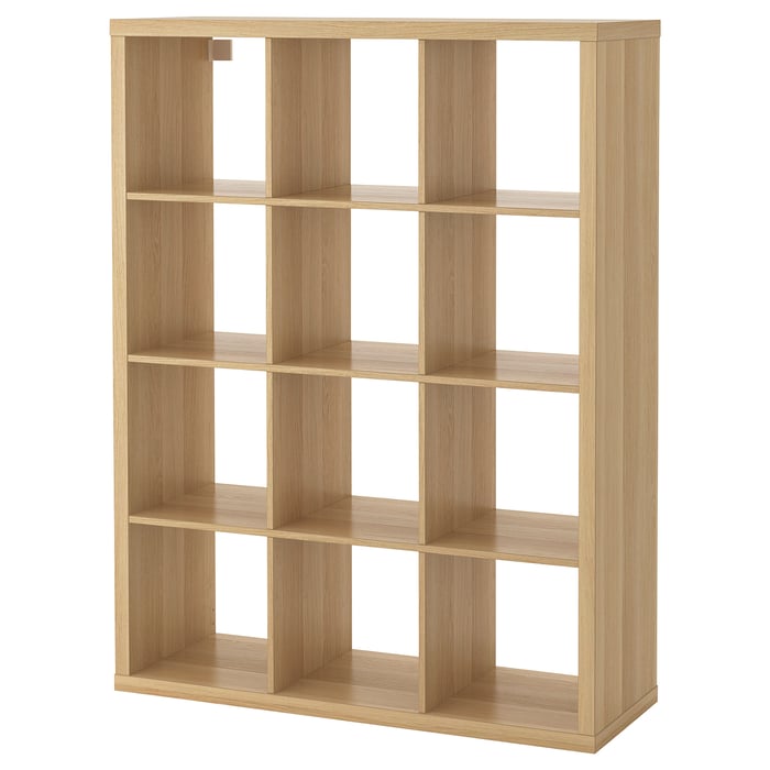 KALLAX cube storage unit, oak effect, 112x147 cm IKEA