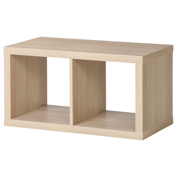 KALLAX Shelving unit - white stained oak effect 77x41 cm