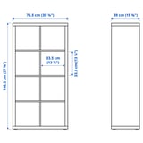 KALLAX Shelving unit, white, 77x147 cm