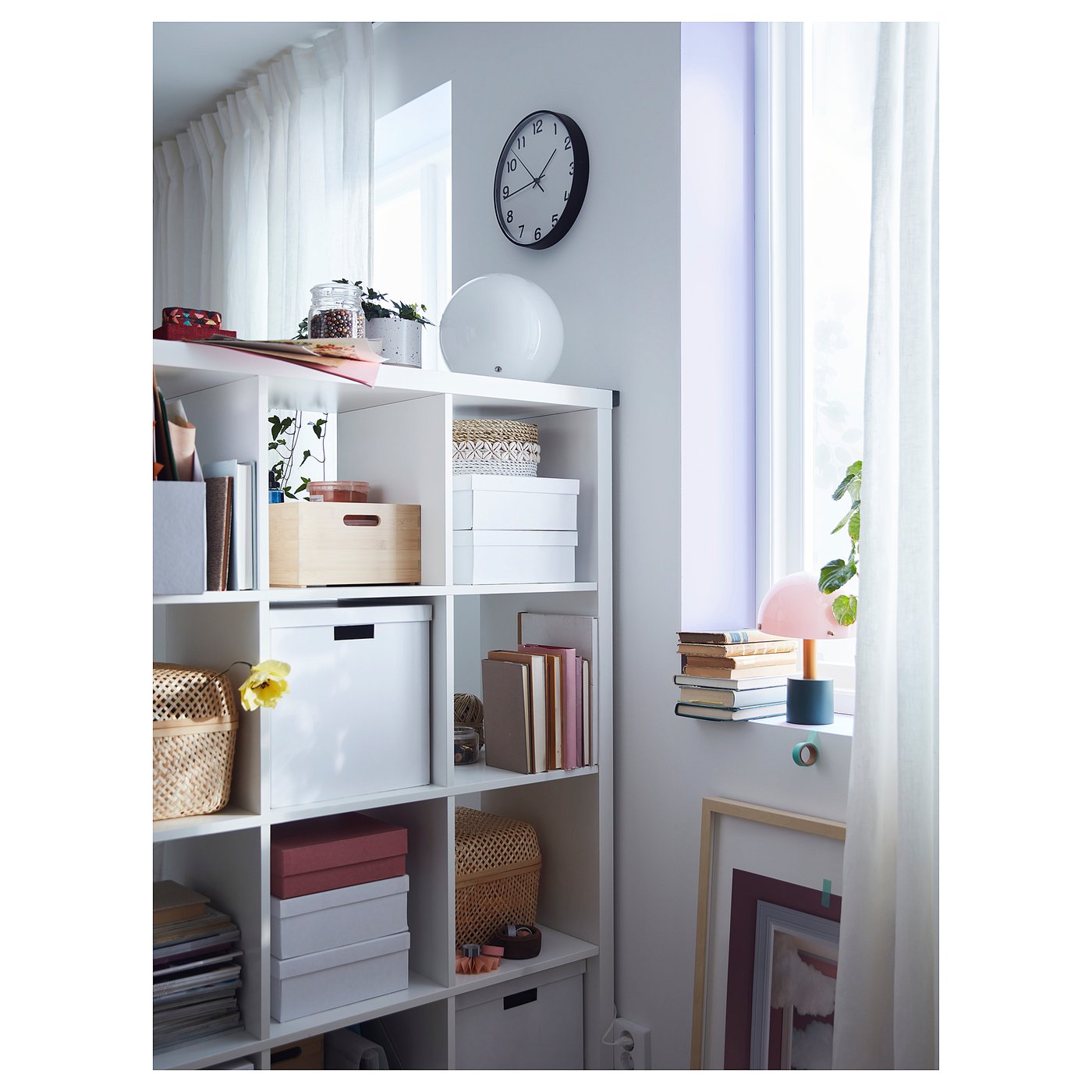 KALLAX cube storage unit, white, 147x147 cm - IKEA UK