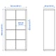 KALLAX cube storage unit with 4 inserts, white, 77x147 cm - IKEA UK