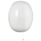 KALLBLIXT Wall lamp, wired-in installation, white glass