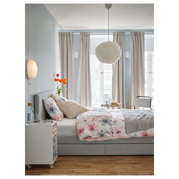 KALLBLIXT Wall lamp, wired-in installation, white glass