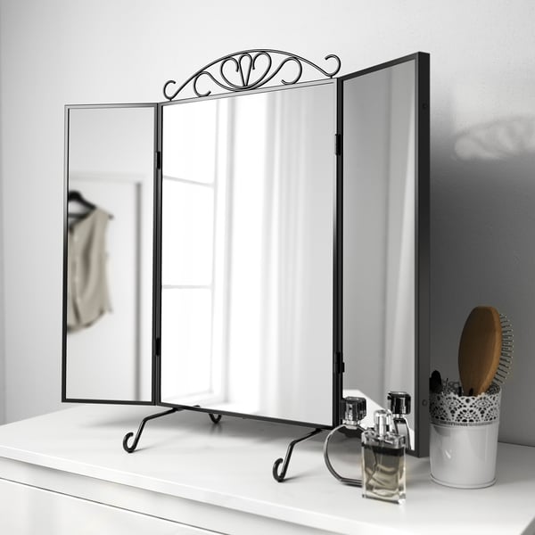 KARMSUND black, Table mirror, 80x74 cm IKEA