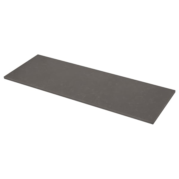 Kasker Matt Dark Grey Marble Effect Quartz Custom Made Worktop 1 M X3 0 Cm Ikea