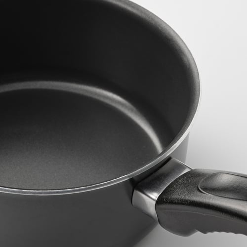 KAVALKAD black, Saucepan, set of 3 IKEA