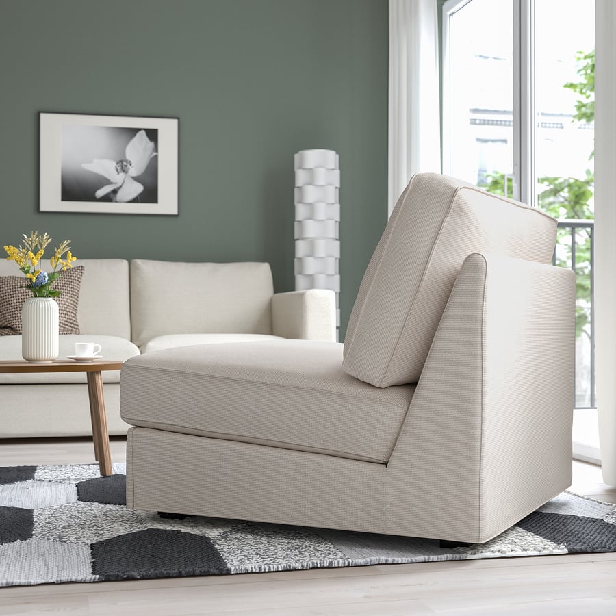 KIVIK 1 seater sofa bed, Tresund light beige IKEA